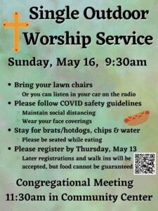 Single Outdoor Worship Service
