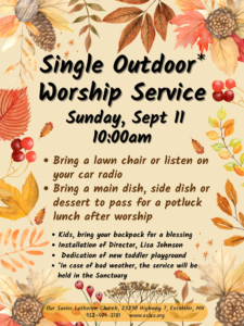 Rally Day Single Outdoor Worship